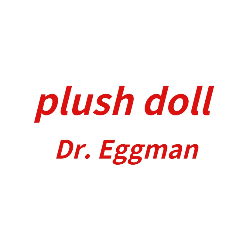 

Sitting Sonics Dr. Eggman Plush Toy Kids Plush Doll Cute PP Cotton Filling Pendant Funny Toys Boy Birthday Gift Shadow Tails