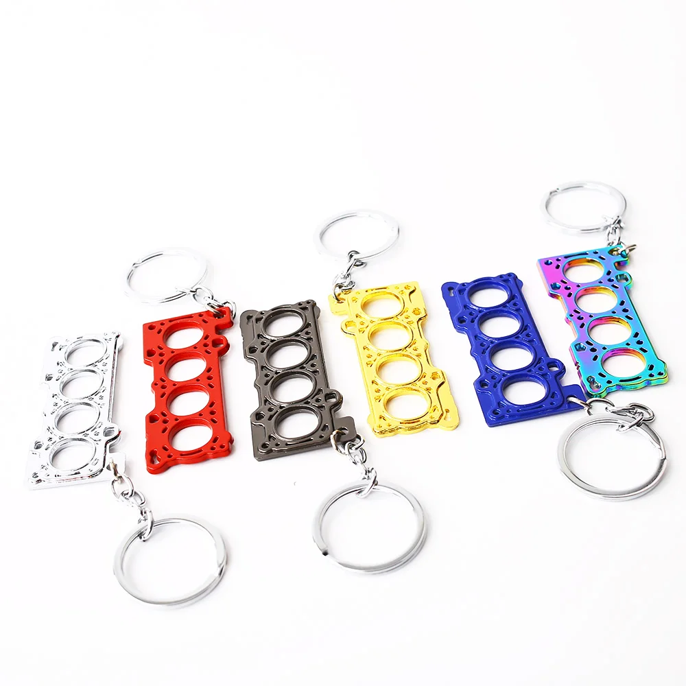 

2.0T 1.8T Turbo 4 Cylinder Head Gasket Dub Metal Keychain Keyring Key Chain Ring For A4 A6 V60 Civic RS TYPE S3 RS R WRX