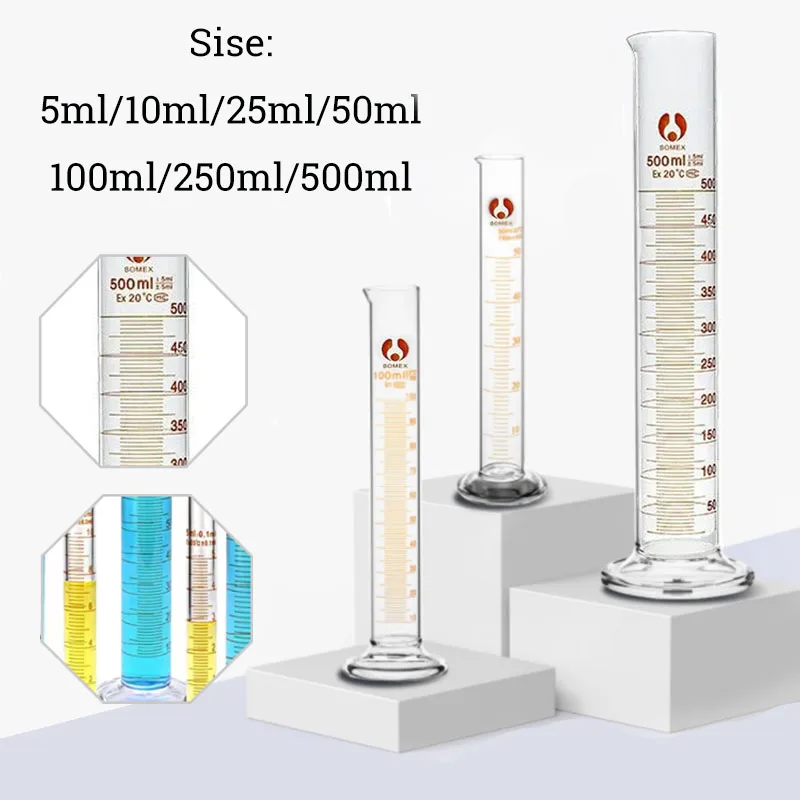 

Стеклянные мерные цилиндры 5-500 мл