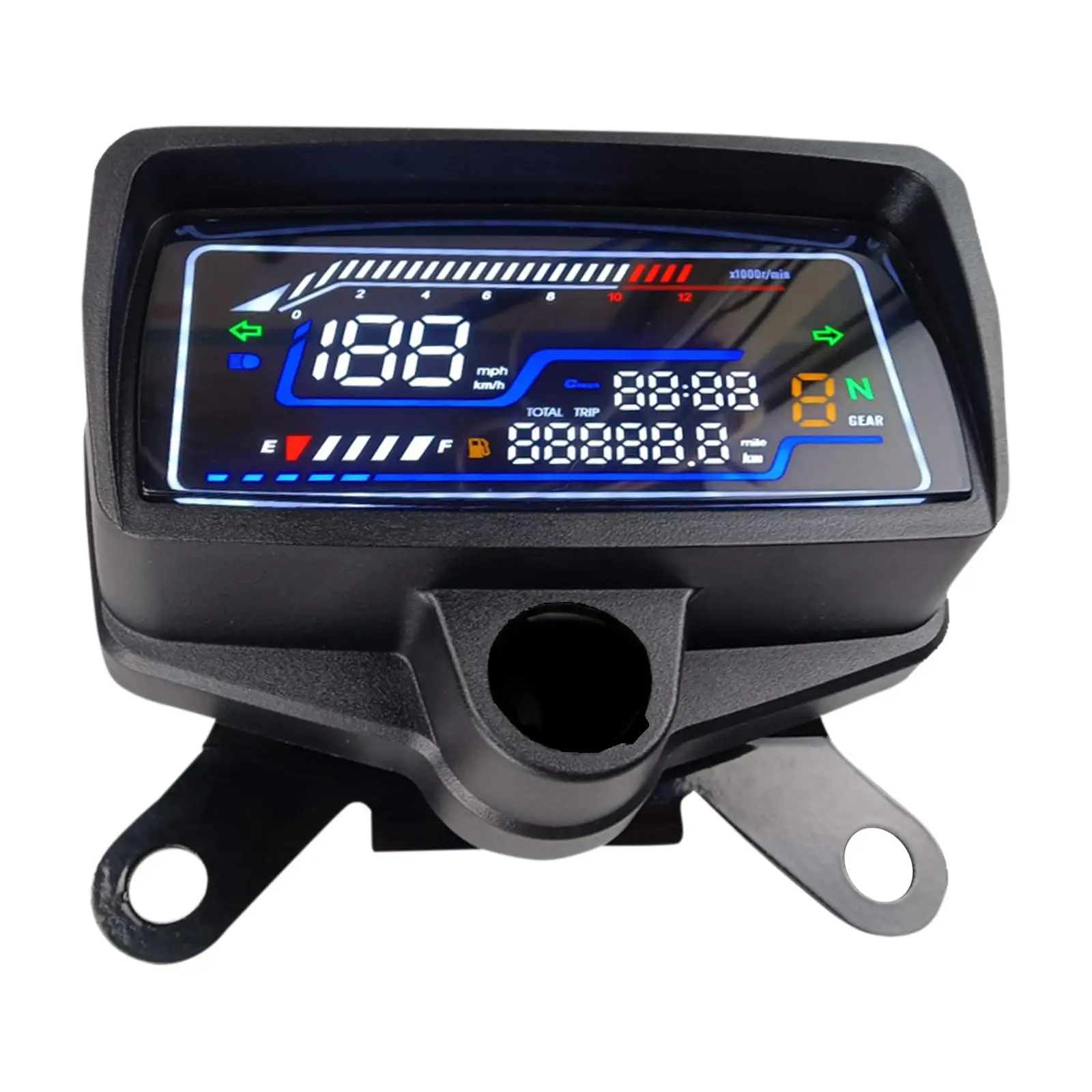 

Digital Motorcycle Speedometer with USB Interface with Clock Premium Maximum Speed 199km/H Motorcycle Meter for Honda CG125