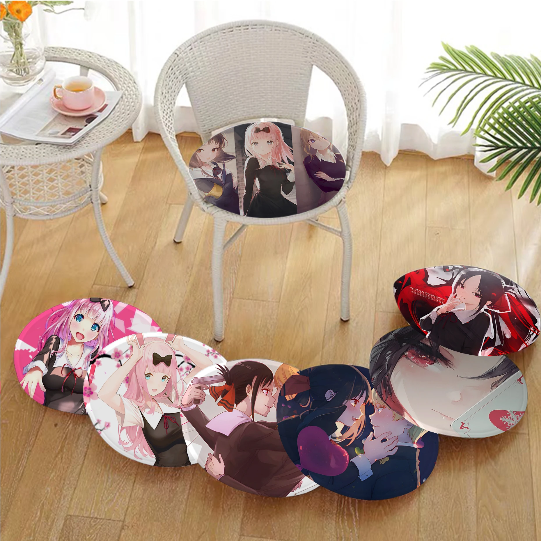 Kaguya-sama Wa Kokurasetai Аниме Европейский Стиль Нескользящая Подушка Квадратная Круглая