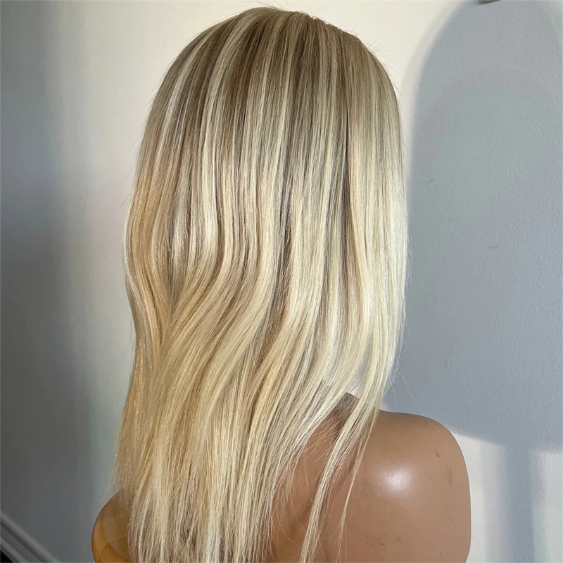 Распродажа парики без клея парик из человеческих волос на шнуровке спереди Омбре