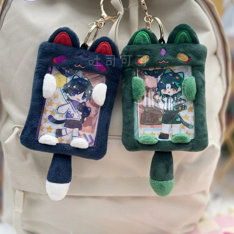 Новая игра Genshin Impact Xiao Balladeer мягкий Kawaii Cat плюшевый держатель сумка для хранения