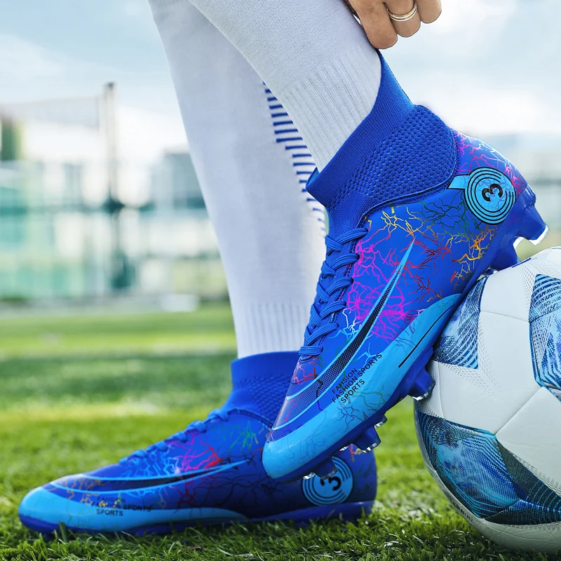 

Quality Football Boots Wholesale Soccer Shoes C.Ronaldo Assassin Chuteira Campo TF/FG Football Sneaker Futsal Training Shoes