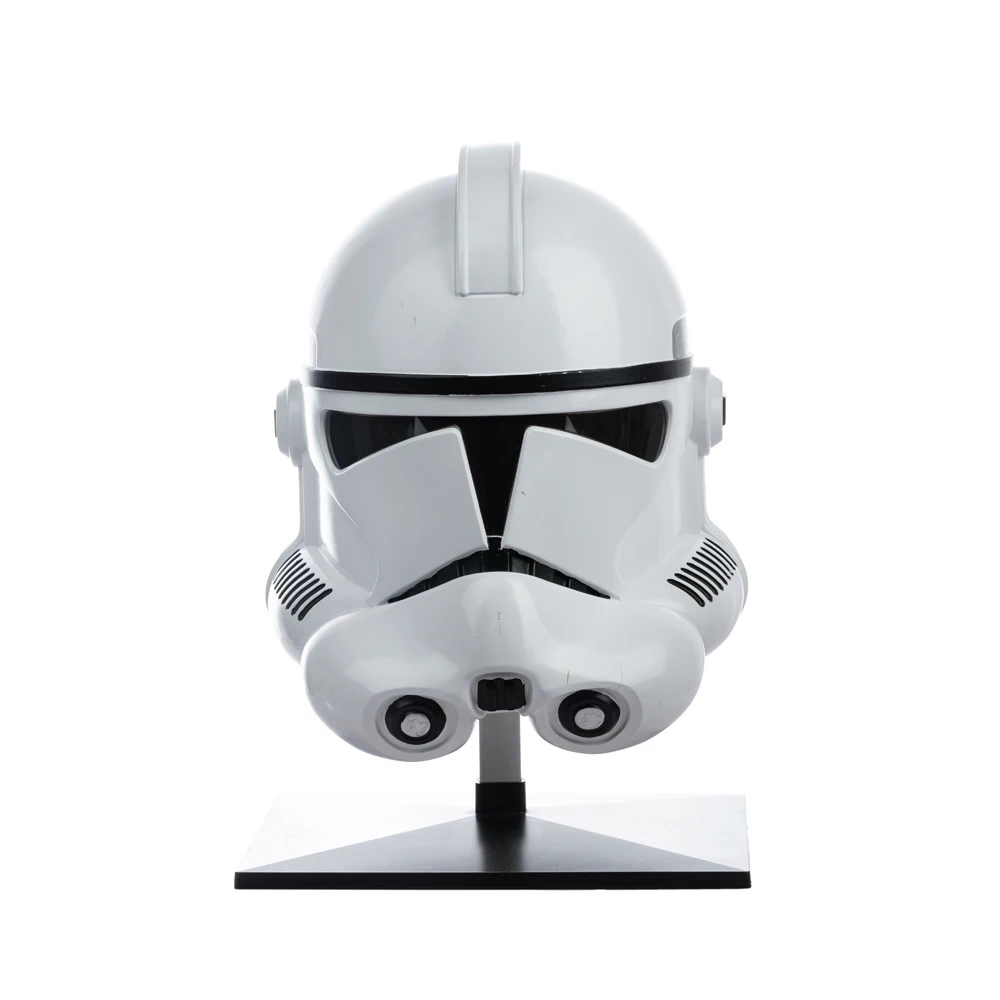 Coslive Anime SW Cosplay Clone Trooper Helmet Stormtrooper Helmet Black Series Mandal Costume Mask White for Adult Resin