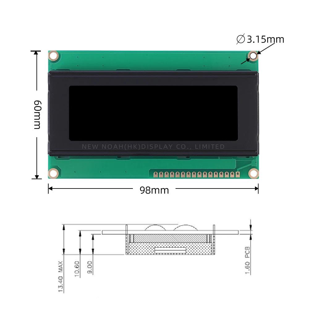 Русский BTN черный пленочный синий 2004K жидкокристаллический дисплей 4*20 4X20 ST7066U