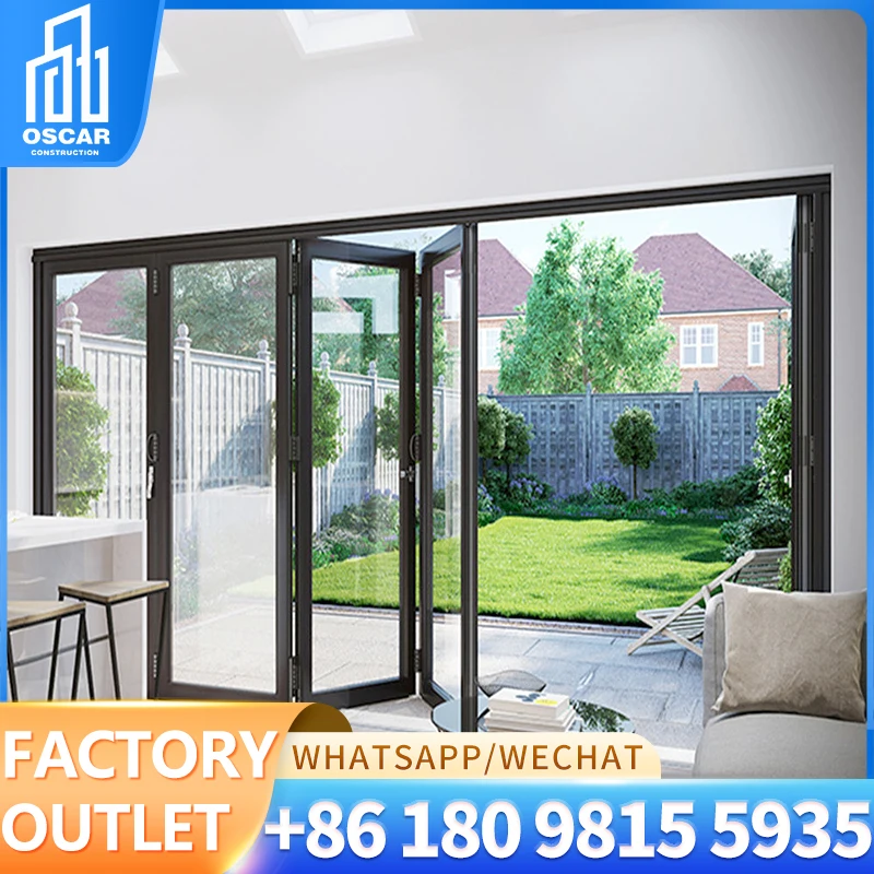 Многораздвижные карманные двери алюминиевые окна и совместимые с угловой