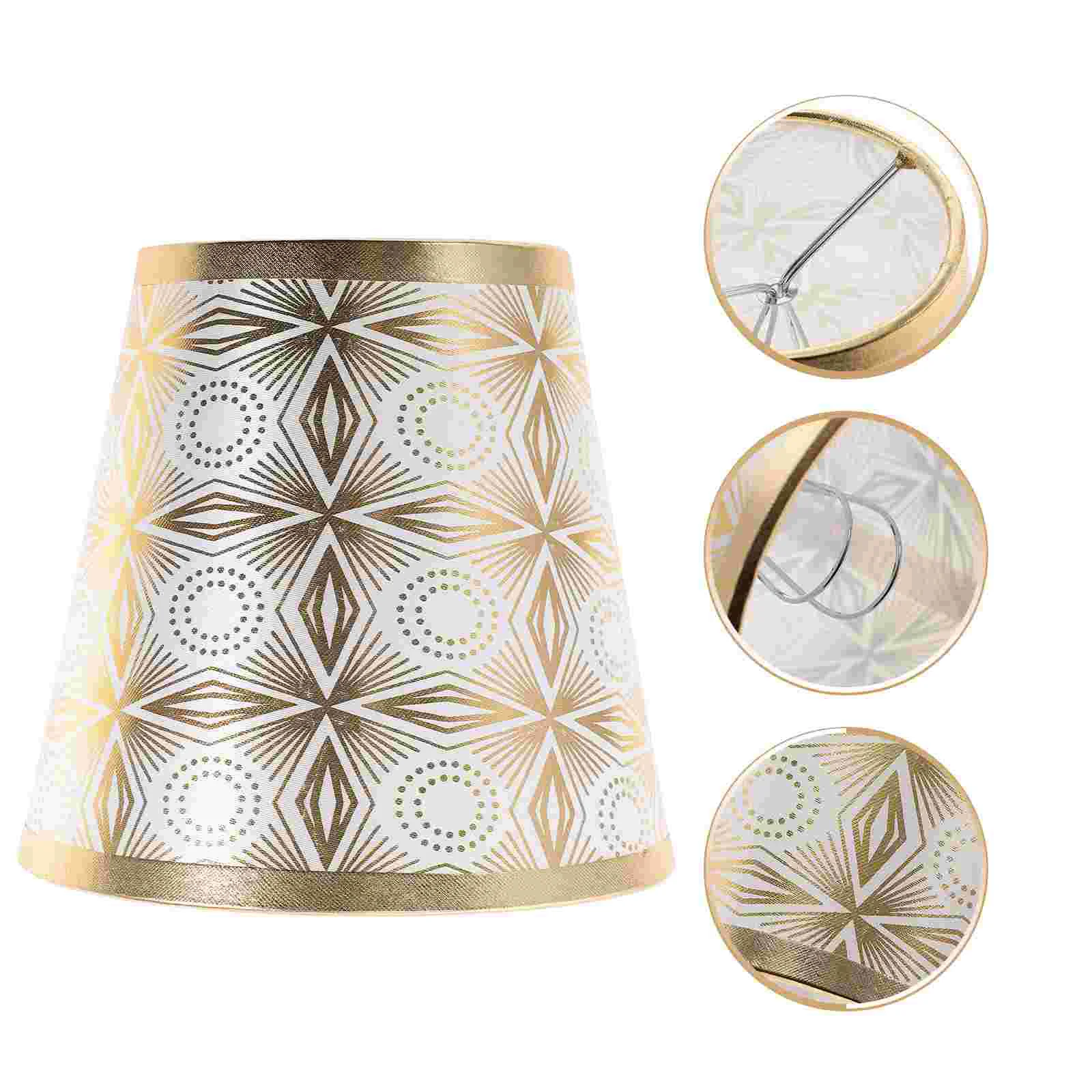 

Foil Stamping Lampshade Retro Style Light Accessories Indoor Cover Wall Lampshades Ceiling
