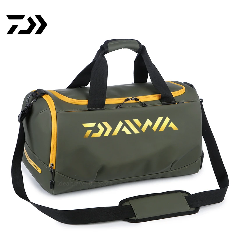 

Daiwa Fishing Bag Handbags Large Capacity Carry On Luggage Bags Men Women Duffel Shoulder Outdoor Tote Weekend Waterproof Bag