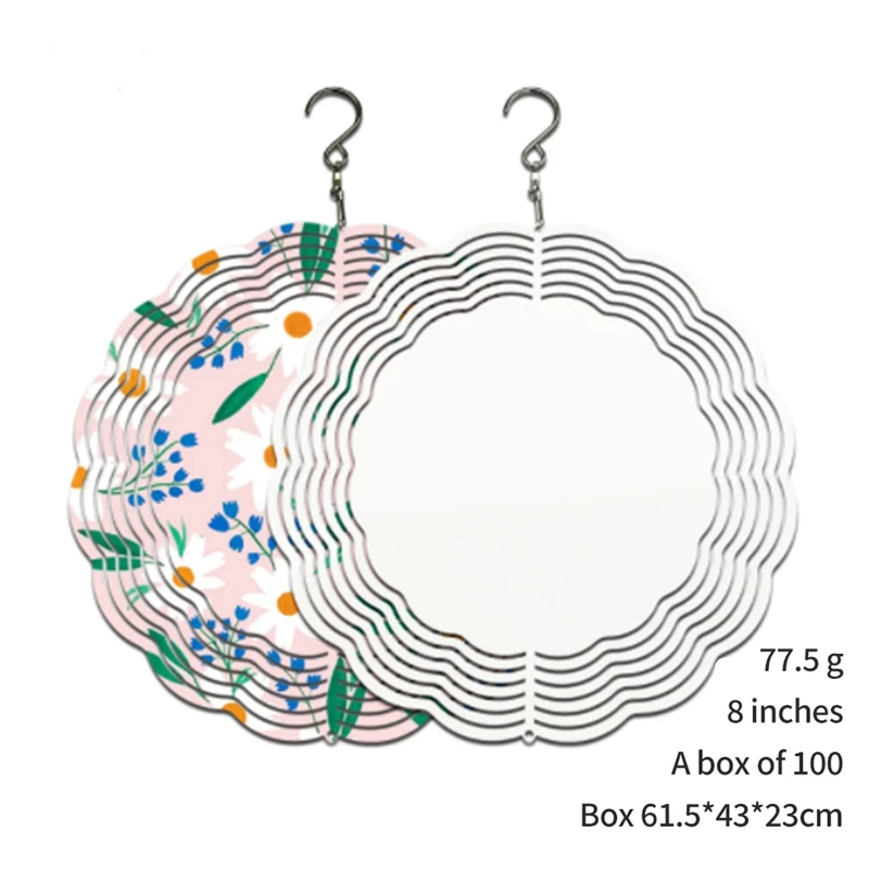 

Sublimation Spinners Blanks Spinner 6pack For Garden Decoration Hanging Wind Wind Wind 8 Inch Spinners