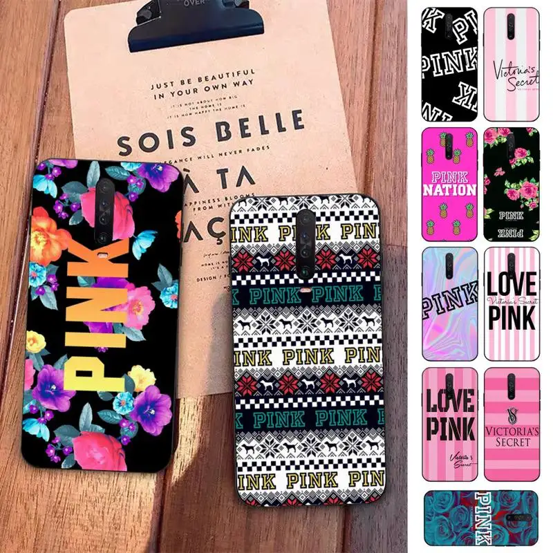 

PINK LOVE Phone Case for Redmi 5 6 7 8 9 A 5plus K20 4X S2 GO 6 K30 pro
