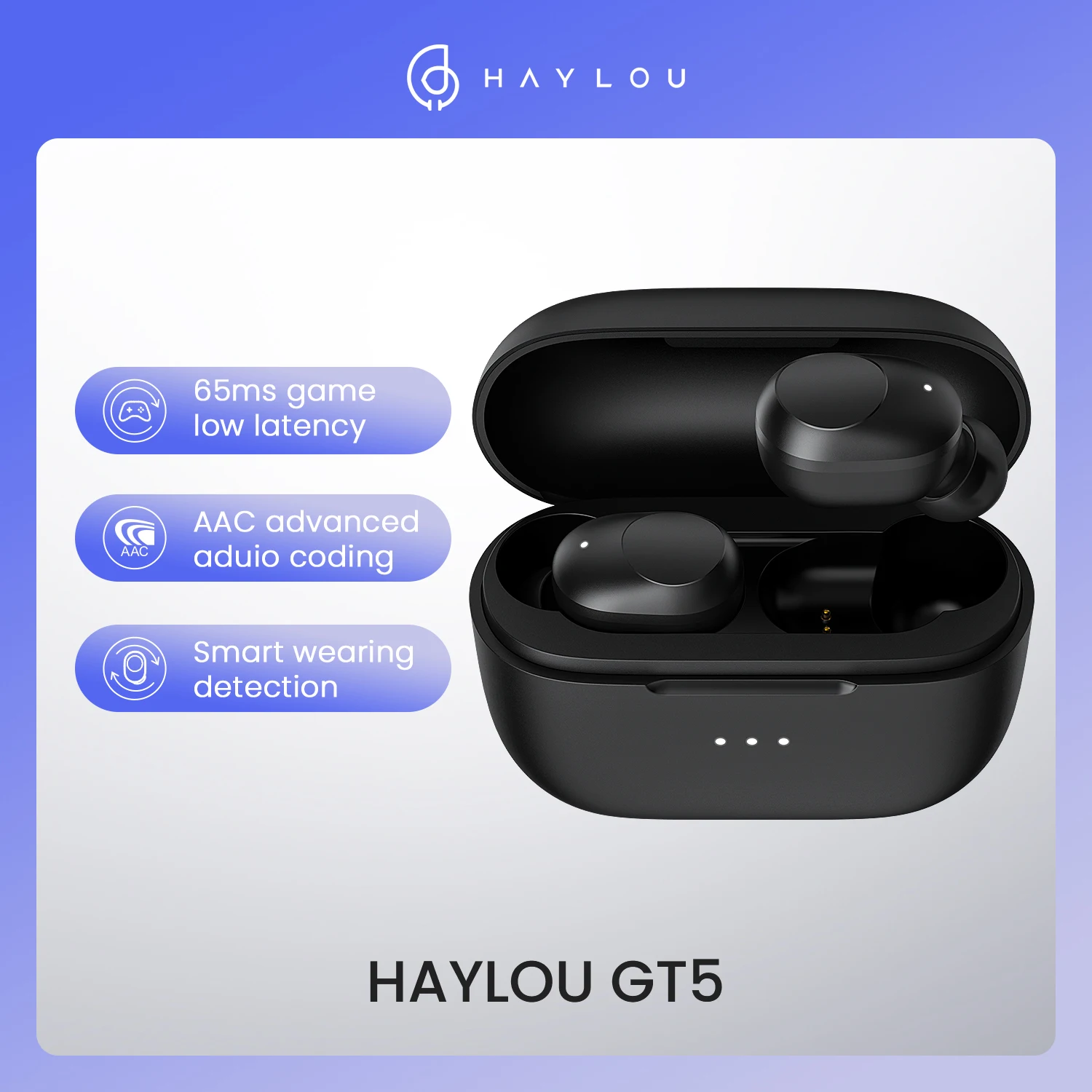 

TWS-наушники Haylou GT5 с сенсорным управлением и поддержкой Bluetooth