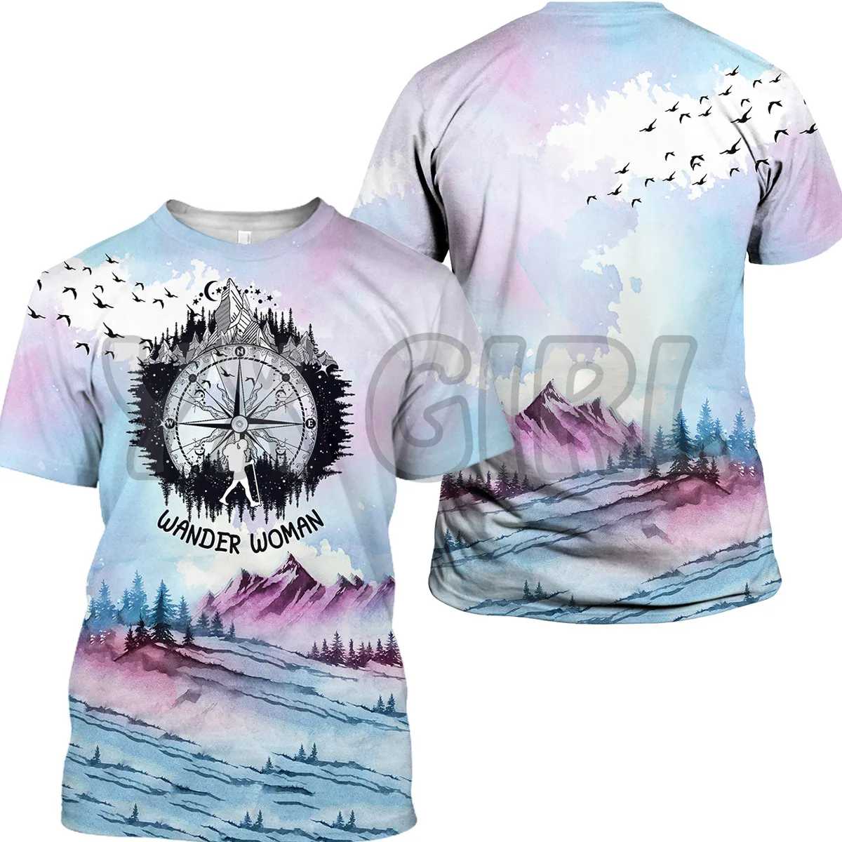 

2022 Summer Fashion Men t shirt camp-wander 3D All Over Printed T Shirts Tee Tops shirts Unisex Tshirt