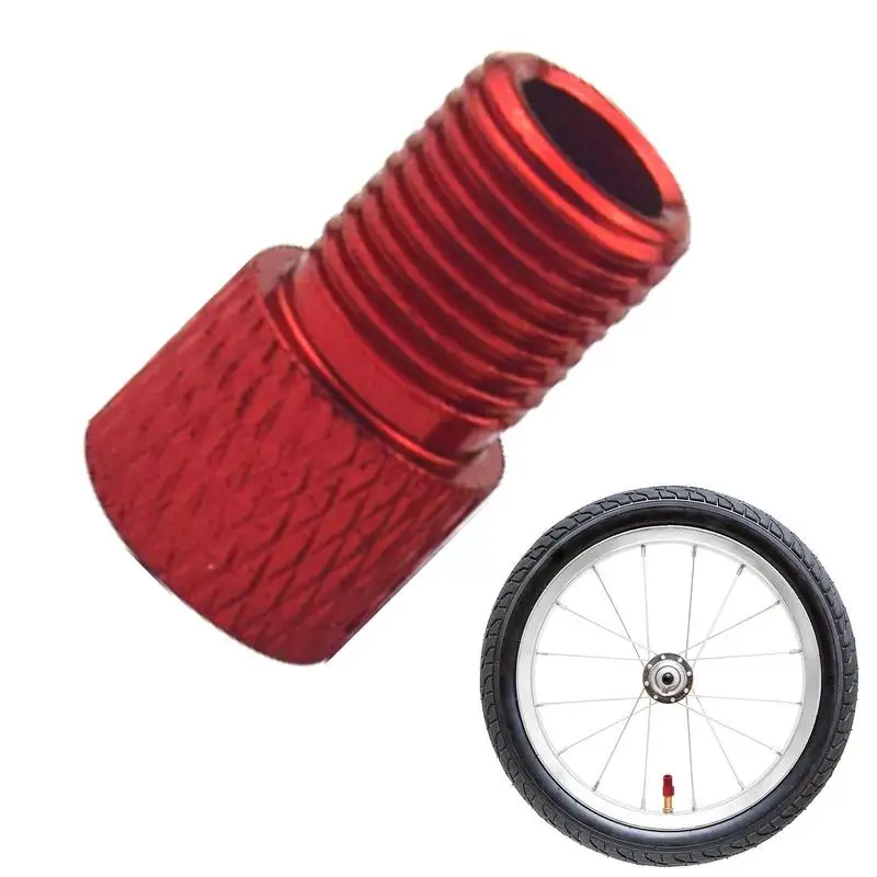 Tire Hat To Schrader Valve Adapter Bike Converter Tool Caps Inner Tube Nozzle Conversion Bicycle Accessories
