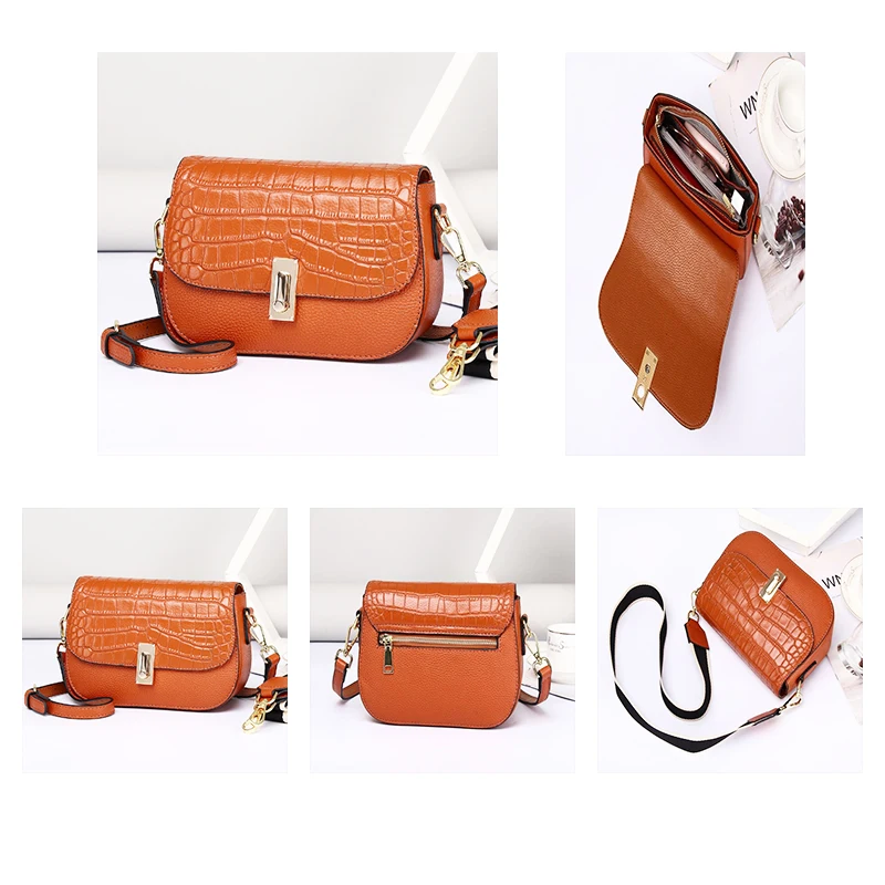 Original Style Genuine Leather Bag Girl Luxury Fashion Designer Women Shoulder Bag Crossbody High Quality Latch Bag