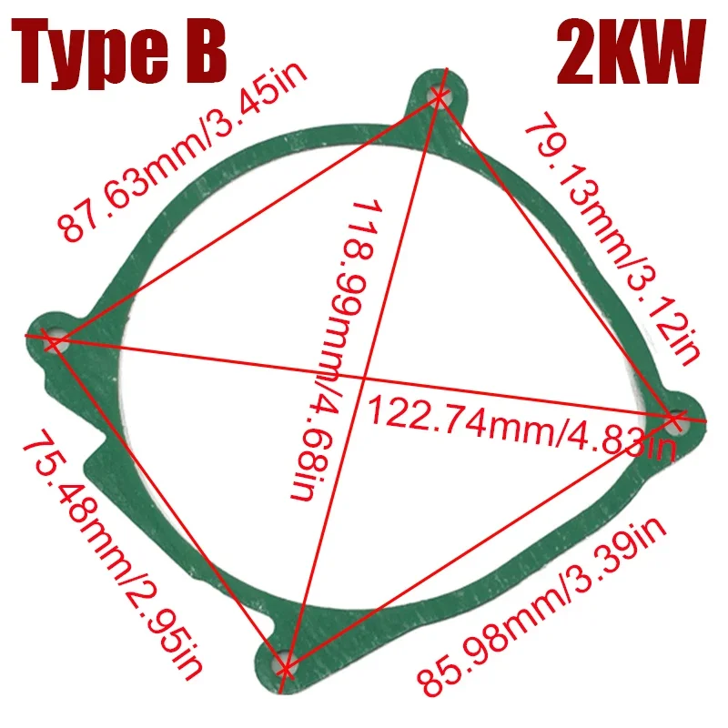 1/2/5X прокладка горелки дизельный стояночный обогреватель камеры сгорания 2 кВт 5