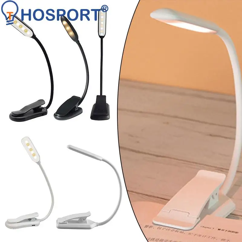 

6/7/9LED Rechargeable Book Light Reading Light 3 Level Warm Cool White Flexible Easy Clip Lamp Read Night Reading Lamp in Bed