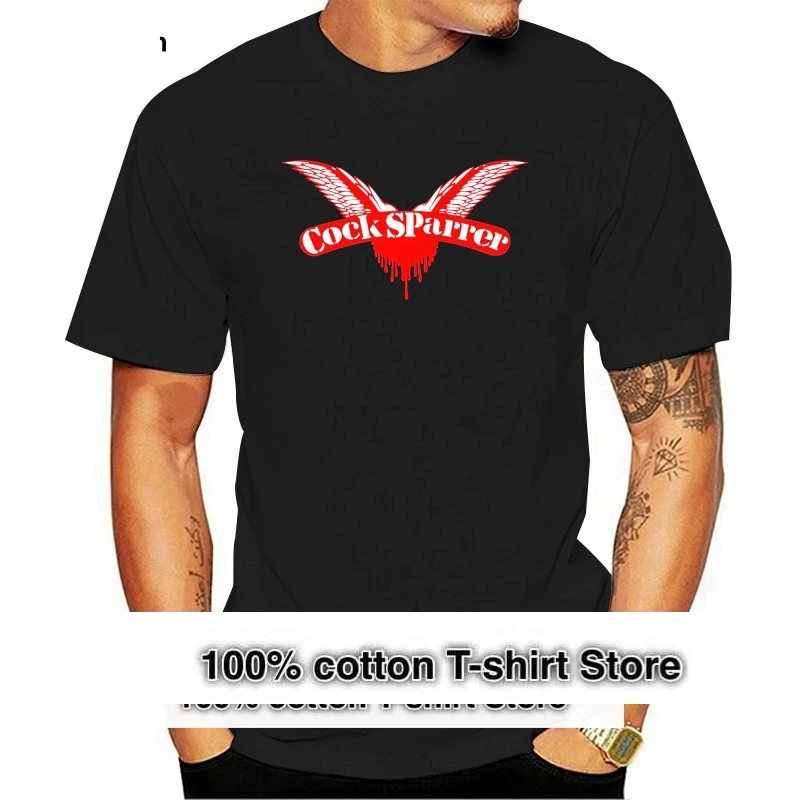 Cock Sparrer Classic Wings Logo Punk Rock Oi Street Punk New Black T-Shirt Big Tall Tee Shirt