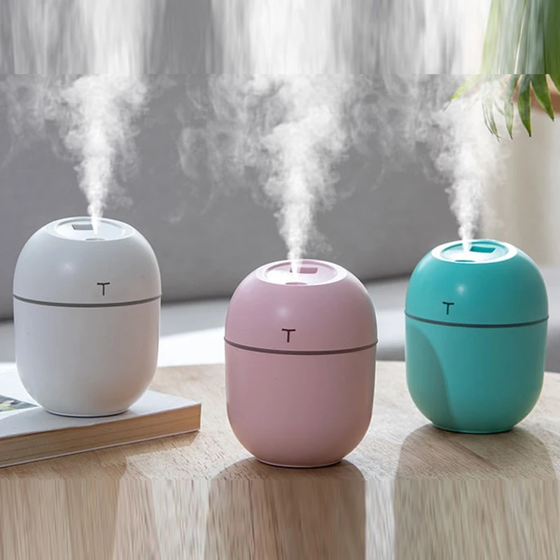 

200ML Mini Air Humidifier Household LED Night Light Essential Oil Aroma Diffuser Atomizer