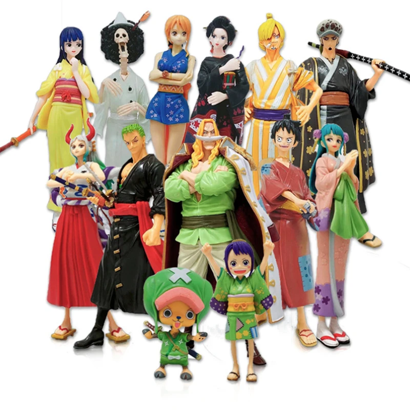 

One Piece Action Figure Dxf Wano Country Luffy Nami Sanji Robin Zoro Yamato Kozuki Hiyori Pvc Model Doll Figurine Toy Kids Gifts