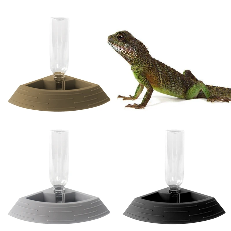 

Reptile Food Feeder Automatic Water Dispenser for Bearded Dragon Gecko Spider