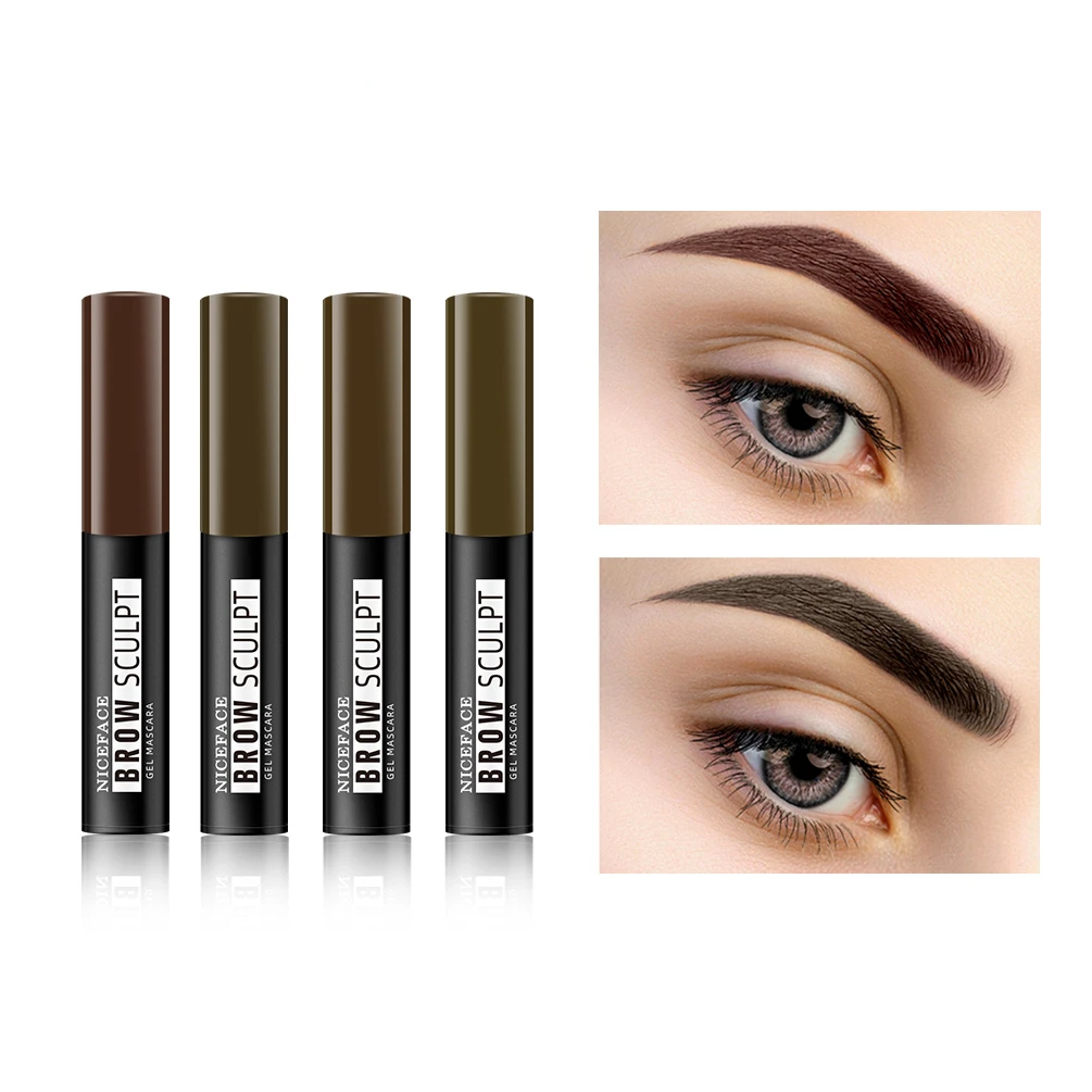 

4 Color Henna Eyebrow Cream Enhancers Long-lasting Waterproof Eye Brow Pomade Tattoo Dye Eyebrow Tint Gel Makeup Dye Cosmetics