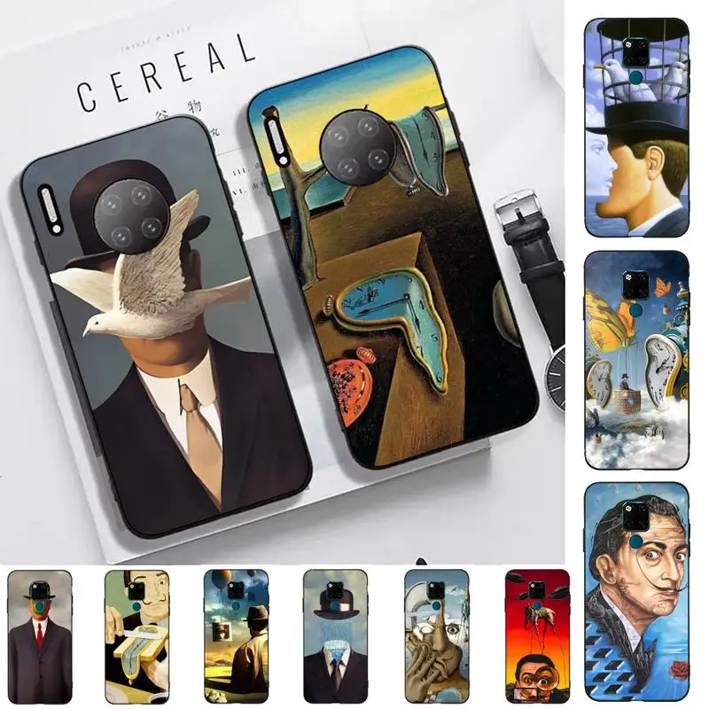 

FHNBLJ Rene Magritte Phone Case for Huawei Mate 20 10 9 40 30 lite pro X Nova 2 3i 7se