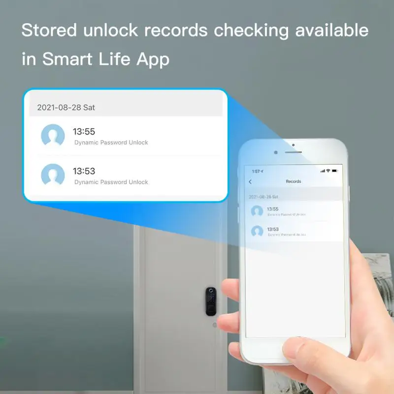 

Смарт-замок Tuya с Wi-Fi, 6 в пост. Тока