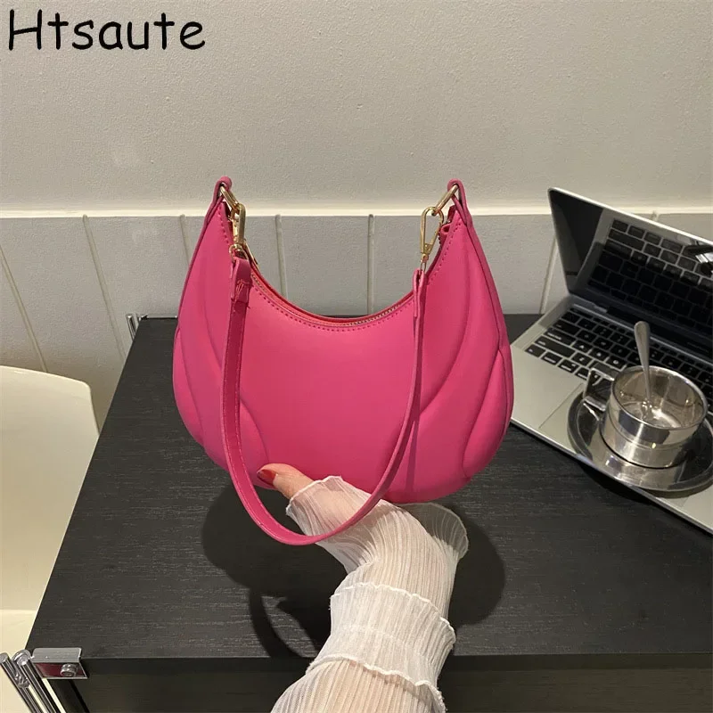 

Women Bags Trend Large Capacity PU Leather Underarm Cross Body Bucket Bag Single Shoulder Bag Crossbody Handbags Female Bolasa