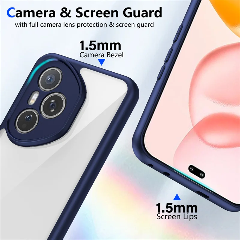 Фото Чехол Honor 400 Pro DNP-NX9, гибридный прочный жесткий защитный бампер из ТПУ, прозрачная броня, задняя крышка для Honor 400 Pro 400 Pro DNP-NX9 №5