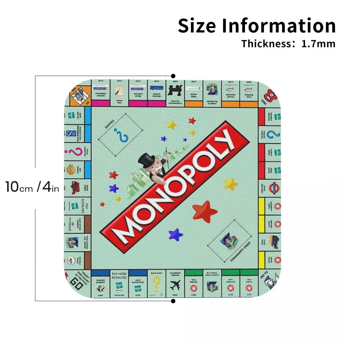 Настольная игра Monopoly классические подставки кухонные салфетки нескользящие