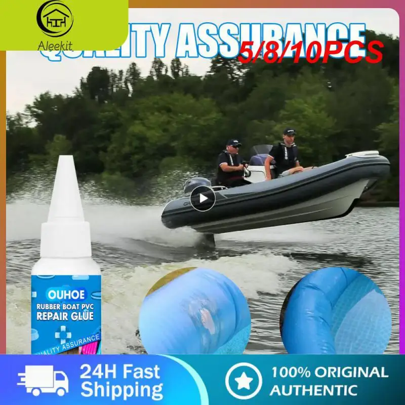 

5/8/10PCS 30ml Strong Repair Glue Soft And Waterproof Swimming Pool Lifebuoy Pad Sealant Repair Glue For Rubber Boat Pvc