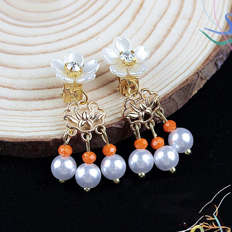 Ювелирные серьги принцессы без отверстий для маленьких девочек детские