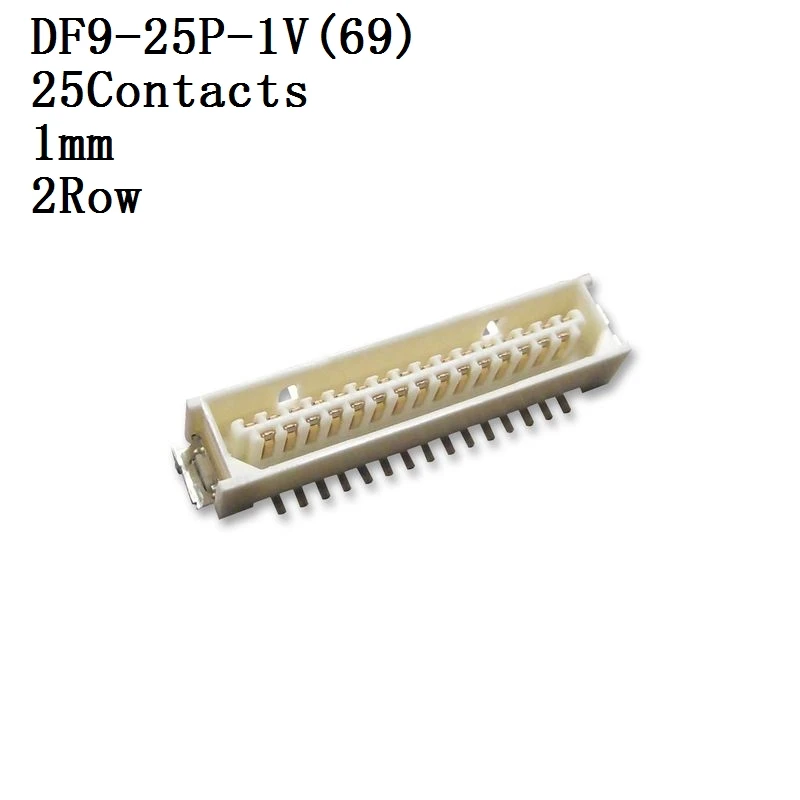HIROSE-Conector DF9-25P-1V,31P-1V,9P-1V,31P-1V Connector, Header, 1 mm, 2 Row, Needle seat 10 unids/lote