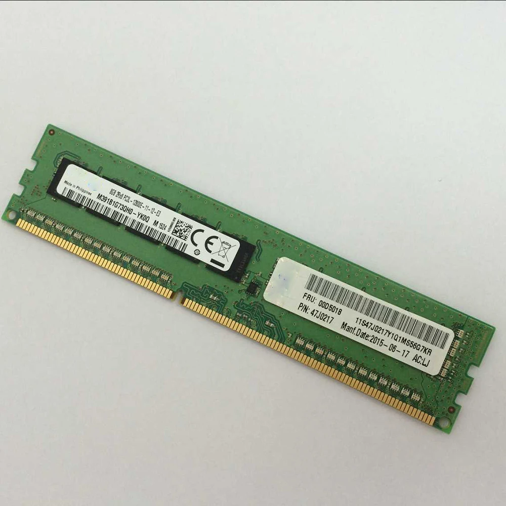 Серверная память для IBM RAM X3100 M4 X3200 X3250 M5/4/3 00D5018 47J0217 8 ГБ DDR3 12800E 1600 ECC