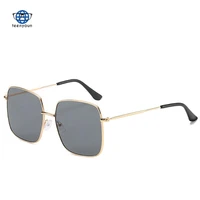 teenyoun trade eyewear new square metal sunglasses retro square sunglasses trend big frame sun glasses