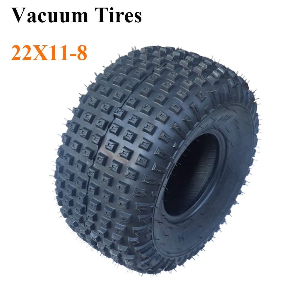 8 inch Vacuum Tire 22x11-8 Tubeless Tire for ATV Quad Bike Buggy Lawn Cart Lawn Mower Modified Accessories