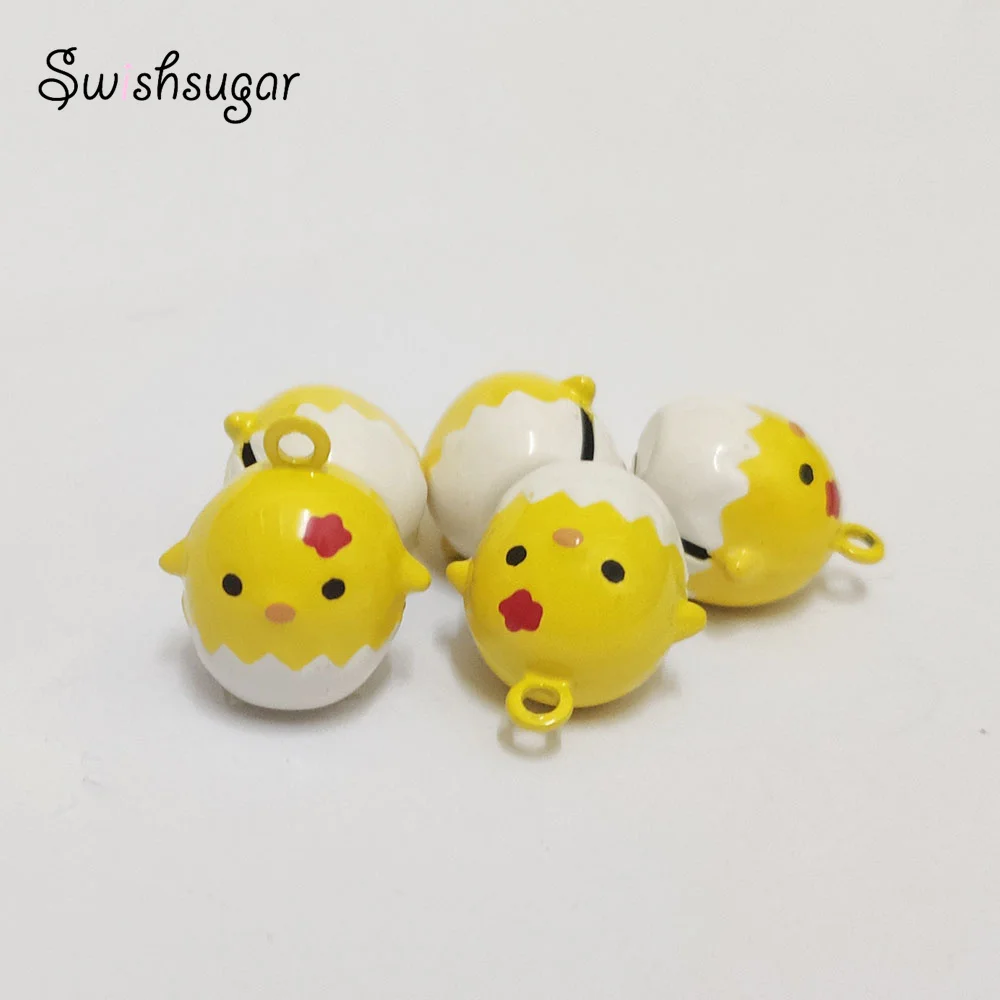

Easter Chicken Eggs Flower Cartoon Bell Pendant Charms Fit Bracelet Holiday Festival Decoration