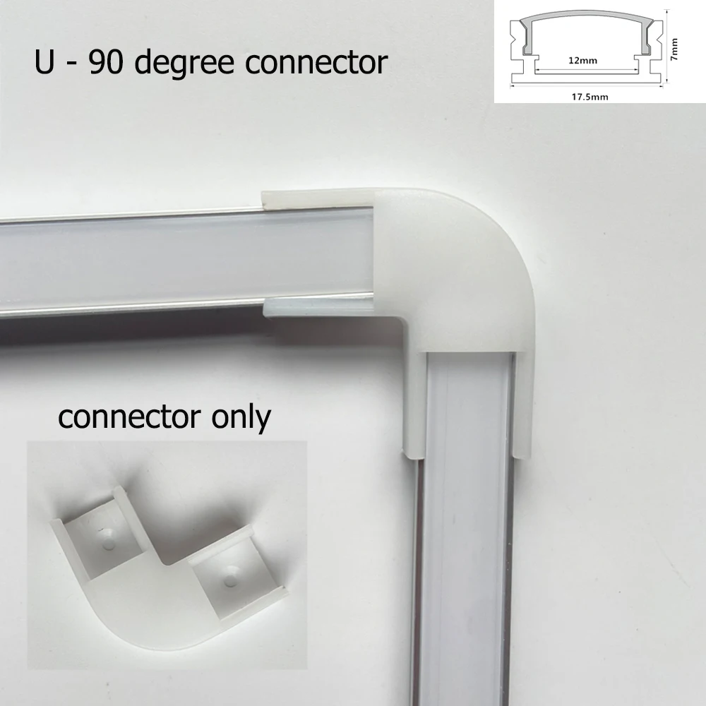 

CENFAYA алюминиевый профиль для светодиодной ленты 0,5 м серебристо-черный