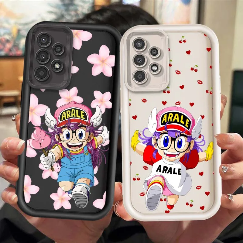 Фото Чехол для телефона Dr. Slump Arale для Samsung Galaxy A73 A72 A71 A56 A55 A35 A25 A54 A53 A52 A51 A32 с рисунком «Лестница для глаз» №2