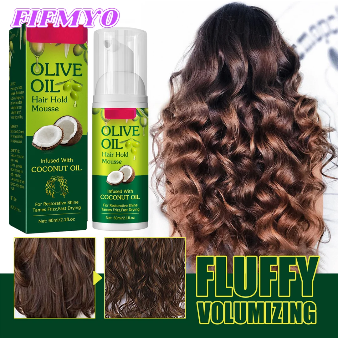 Curly Hair Mousse For Wigs Strong Hold Olive Oil Hair Styling Mousse Anti-Frizz Hair Foam Mousse For Styling Hair Women Men Curly Hair Mousse For Wigs Strong Hold Olive Oil Hair Styling Mousse Anti-Frizz Hair Foam Mousse For Styling Hair Women Men