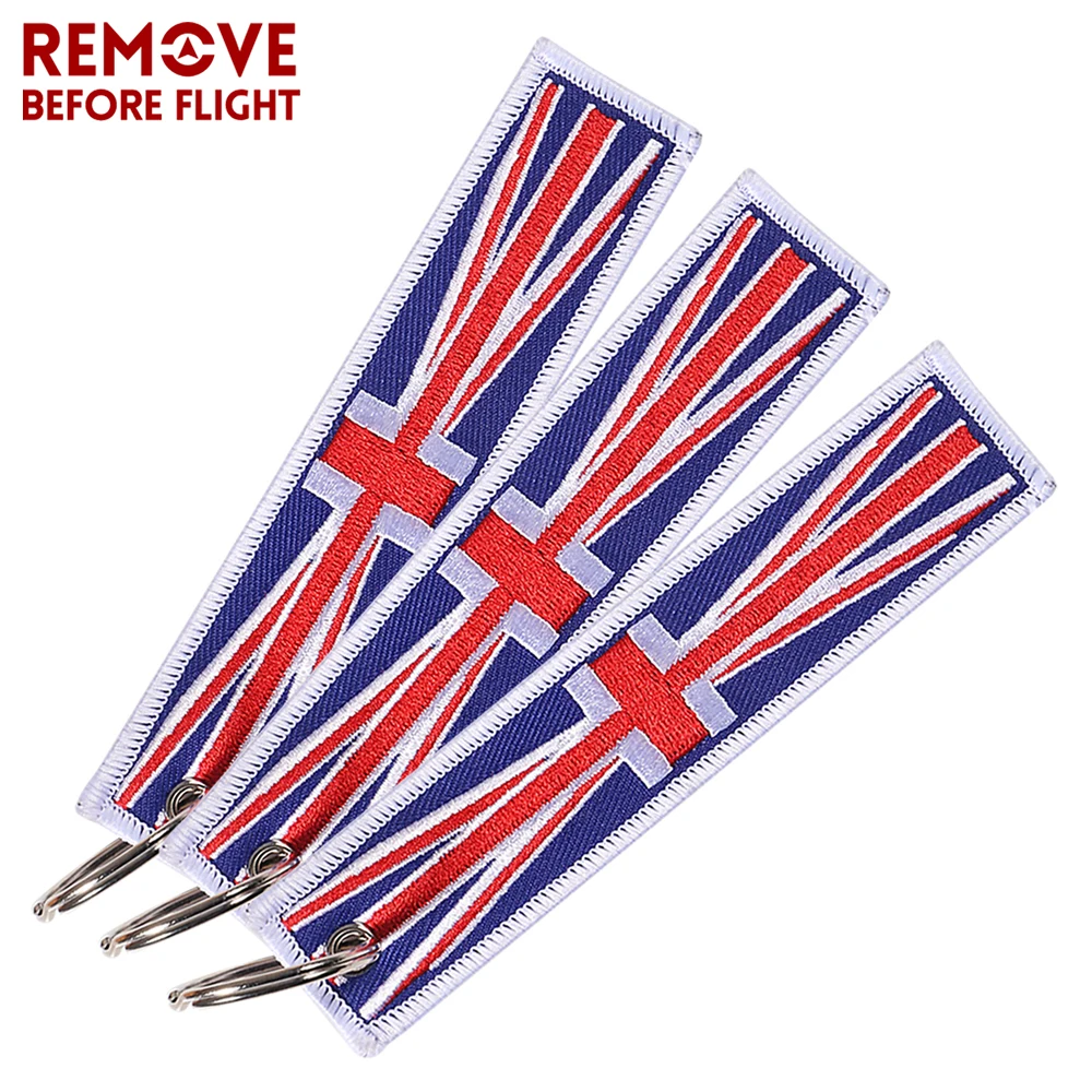 Брелок с флагом Великобритании 3 шт. ремешок для мобильного телефона кольцом