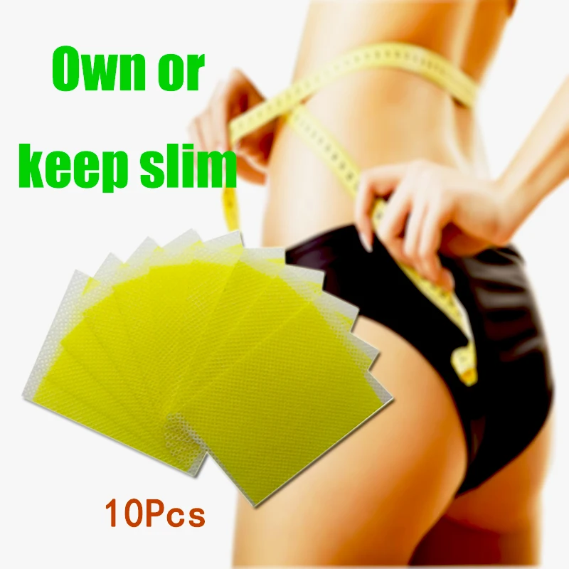

1 pack of 10 pieces Slimming Patch Chinese Natural Herbal Medical for Lose Weight Burning Fat Health Care Plaster free shipping