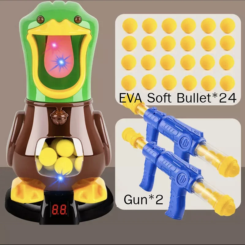Оригинальные игрушки для стрельбы голодная стреляющая утка Воздушный пистолет