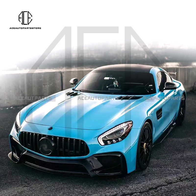 Передний бампер из углеродного волокна/Frp Upainted Gt Gts Amg Стайлинг автомобиля для
