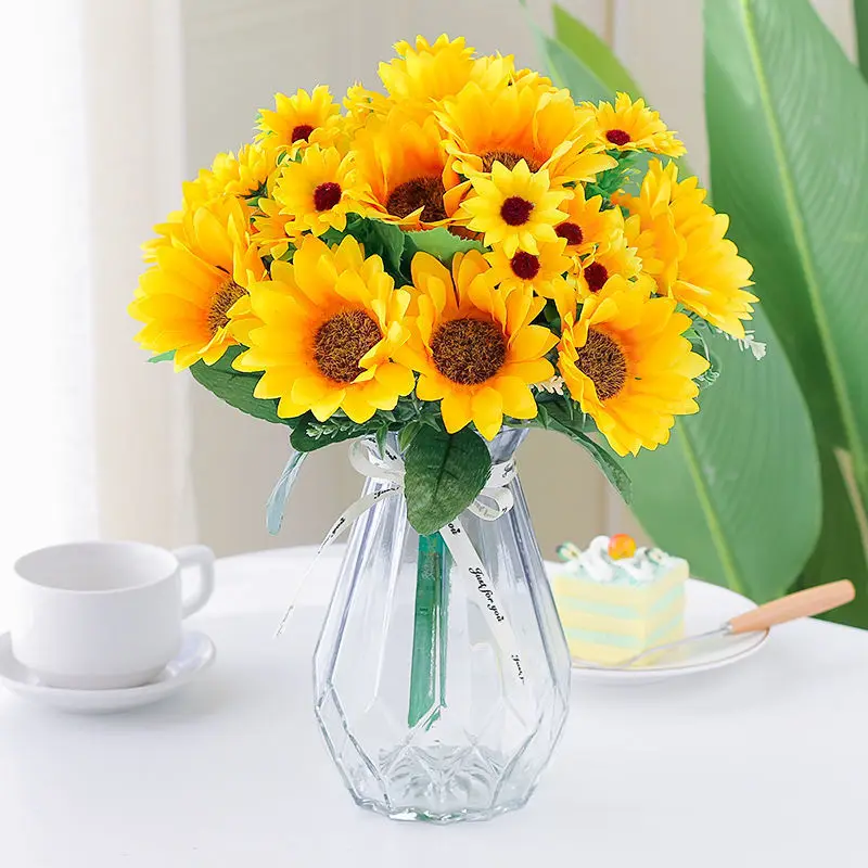 

Artracyse Sunflower Simulation Flower Sunflower Silk Flower Living Room Decoration Wedding Sunflower Fake Flower Dried Flower
