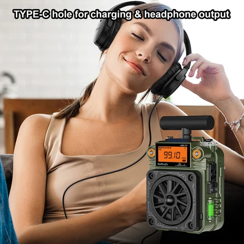 APWIKOGER Портативное радио AM/FM/SW