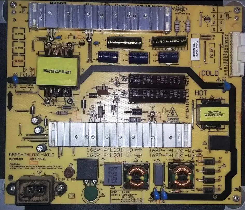 

For 5800-P4L031-W010 168P-P4L031-W0 Power Board 49E510 POWER PACK