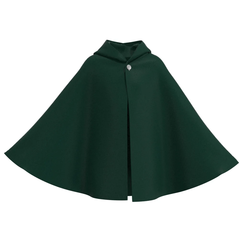 

Новая аниме зеленая накидка на Хэллоуин манга гигантский солдат с крыльями Длинная накидка костюм пальто