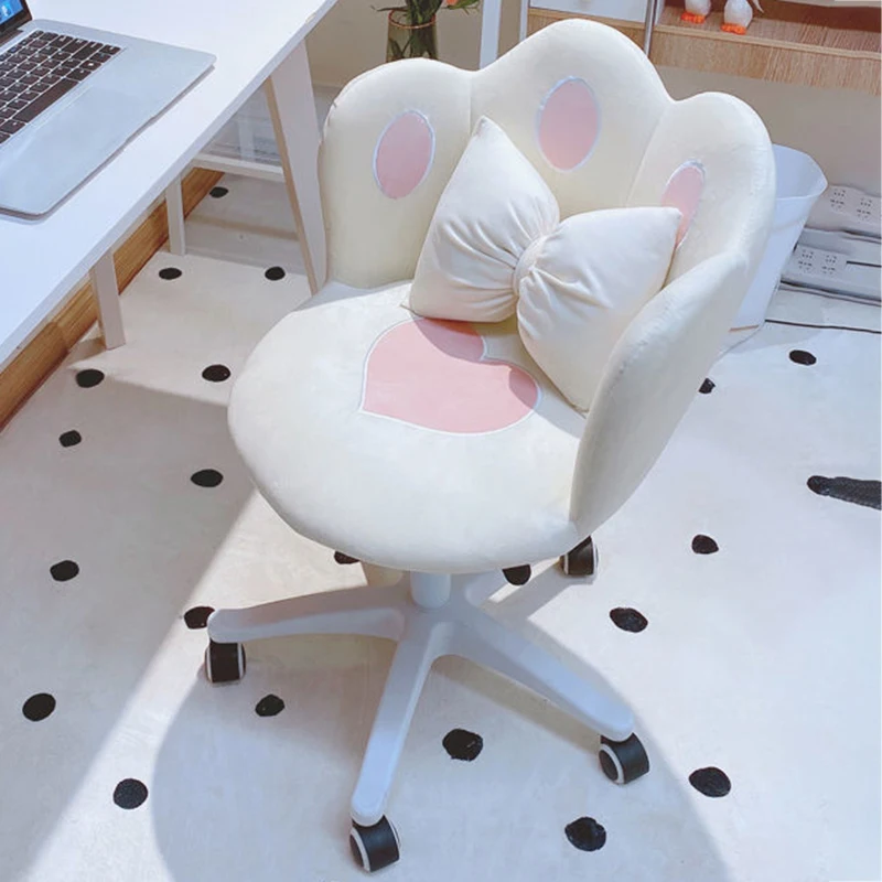 

Bedroom Dormitory Computer Chair Home Office Swivel Makeup Chair Handrail Back Nordic Lounge Desk Chaise Lounges Decoration